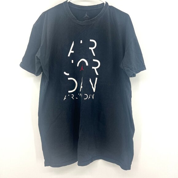 Nike Air Jordan Black Graphic T-Shirt Mens XXL - Picture 1 of 3